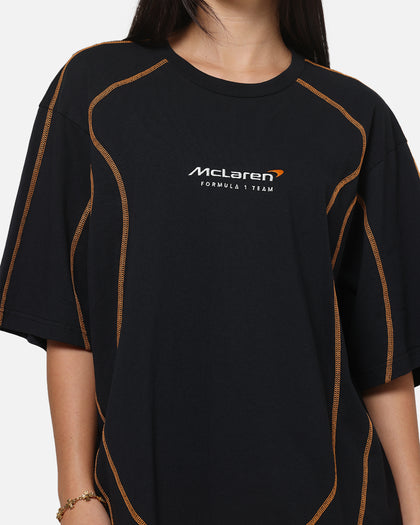 Mitchell & Ness X Mclaren Panel T-Shirt Black/Papaya