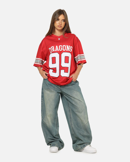 Bleacher Athletic St. George Illawarra Dragons NRL Gridiron Mesh Jersey Official Team Color