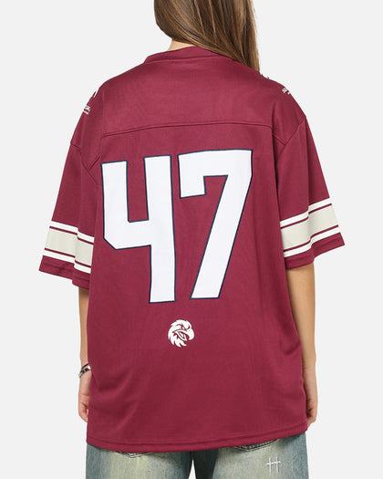 Bleacher Athletic Manly Warringah Sea Eagles NRL Gridiron Mesh Jersey Official Team Color