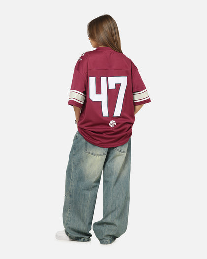 Bleacher Athletic Manly Warringah Sea Eagles NRL Gridiron Mesh Jersey Official Team Color