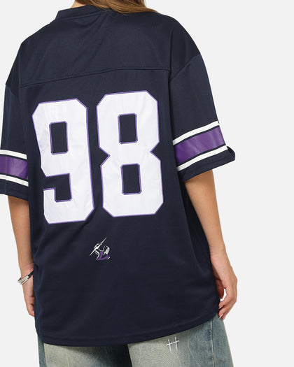 Bleacher Athletic Melbourne Storm NRL Gridiron Mesh Jersey Official Team Color