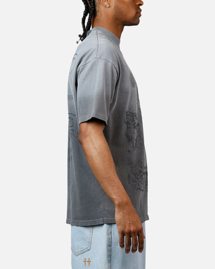 Saint Morta Holy Ghost T-Shirt Washed Charcoal