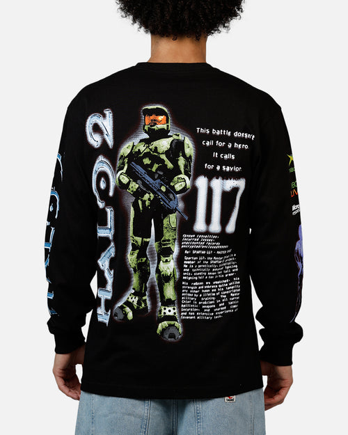 73Studio X Halo Halo 2 Spartan 117 Long Sleeve T-Shirt Black