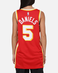 Nike Dyson Daniels Atlanta Hawks #5 Icon Edition Nike Dri-FIT NBA Swingman Jersey University Red