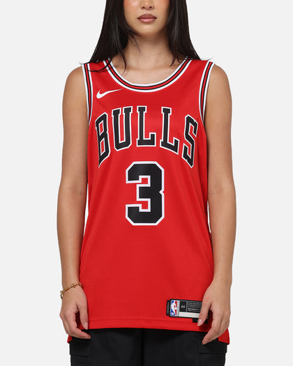 Nike Josh Giddey Chicago Bulls #3 Icon Edition Nike Dri-FIT NBA Swingman Jersey University Red