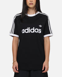 Adidas 3-Stripes Ringer T-Shirt Black