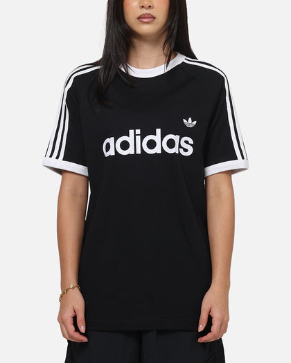 Adidas 3-Stripes Ringer T-Shirt Black