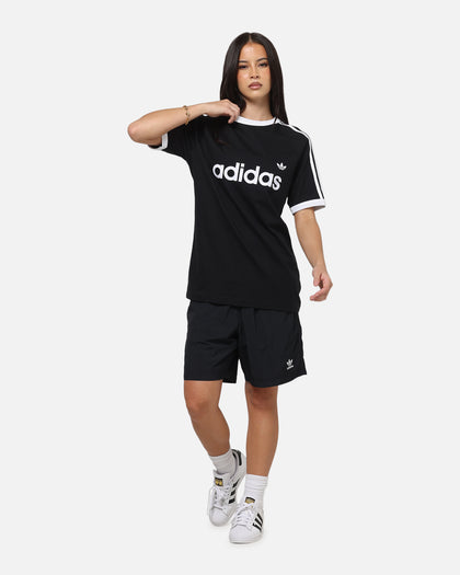 Adidas 3-Stripes Ringer T-Shirt Black