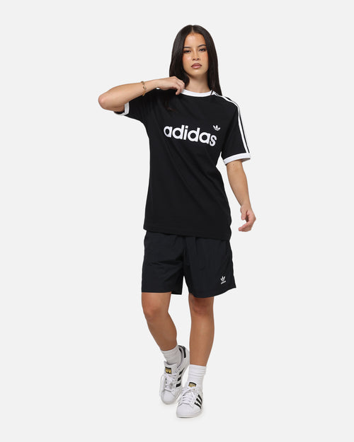 Adidas 3-Stripes Ringer T-Shirt Black