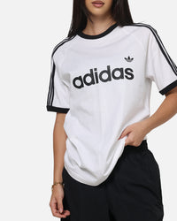 Adidas 3-Stripes Ringer T-Shirt White