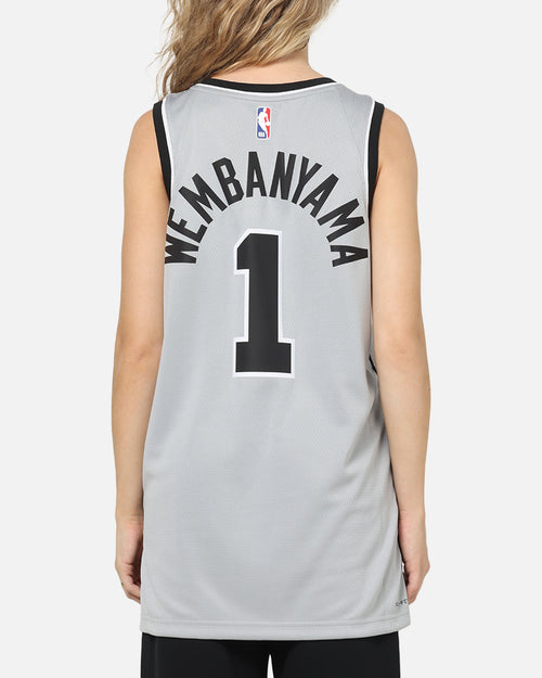 Nike Victor Wembanyama San Antonio Spurs 2025/26 Statement Edition Dri-FIT NBA Swingman Jersey Silver