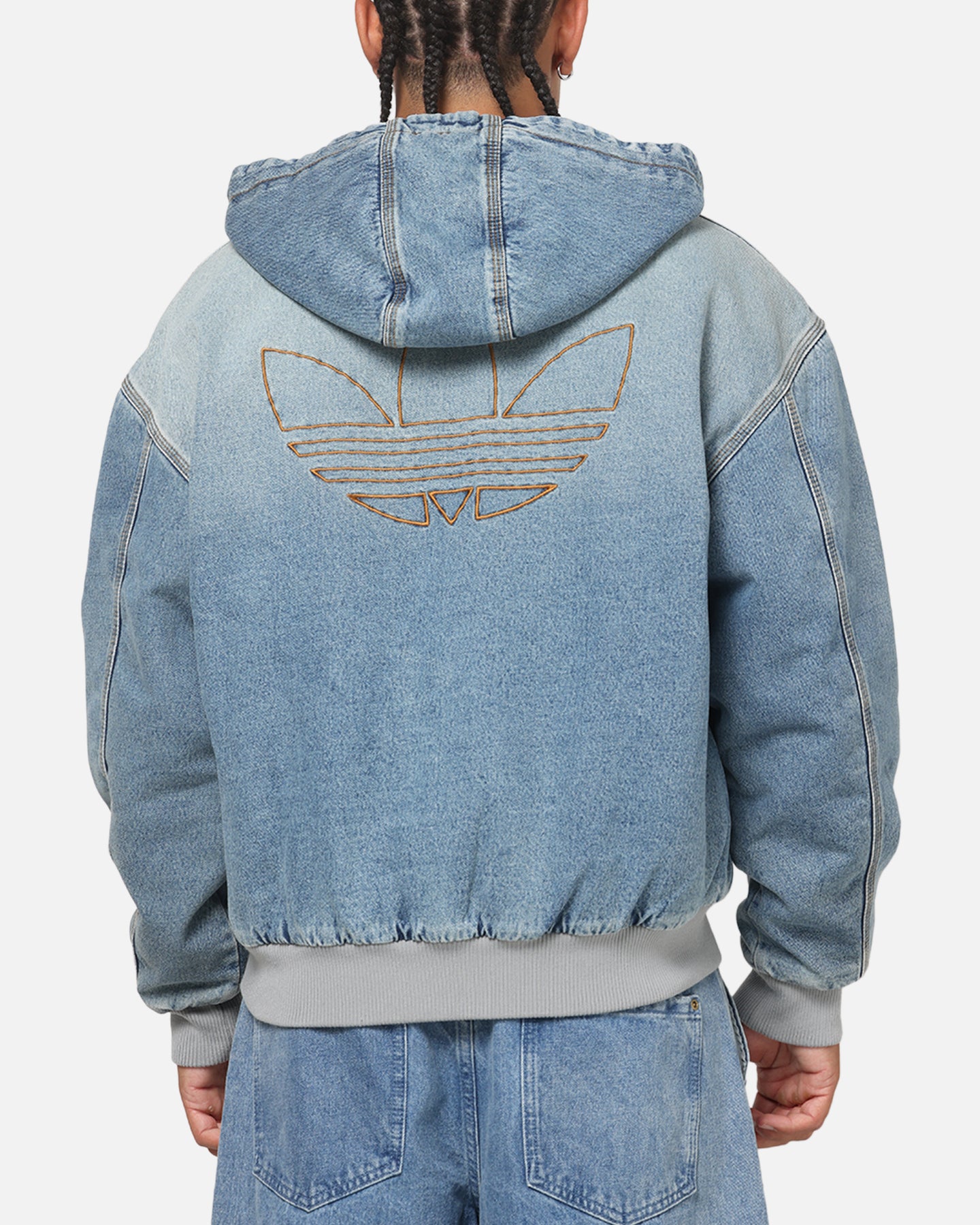 Adidas Denim Padded Jacket Indigo Denim | Culture Kings