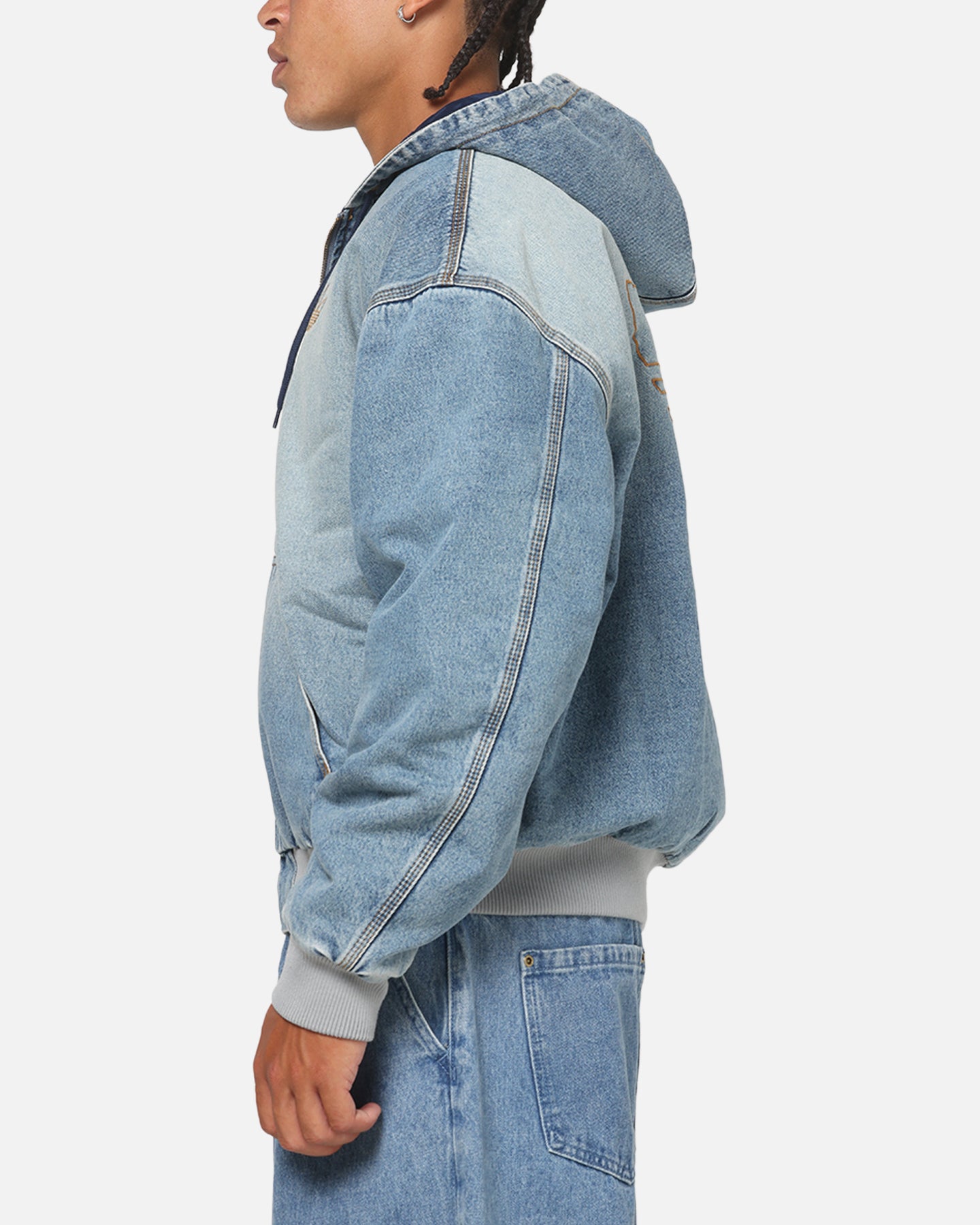 Adidas Denim Padded Jacket Indigo Denim | Culture Kings