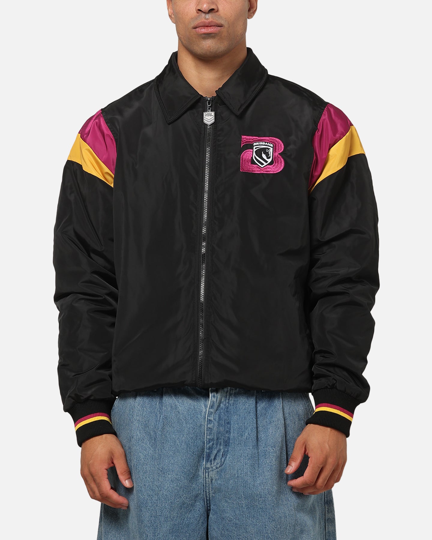 Bleacher Athletic Brisbane Broncos NRL Legacy Baseball Jacket