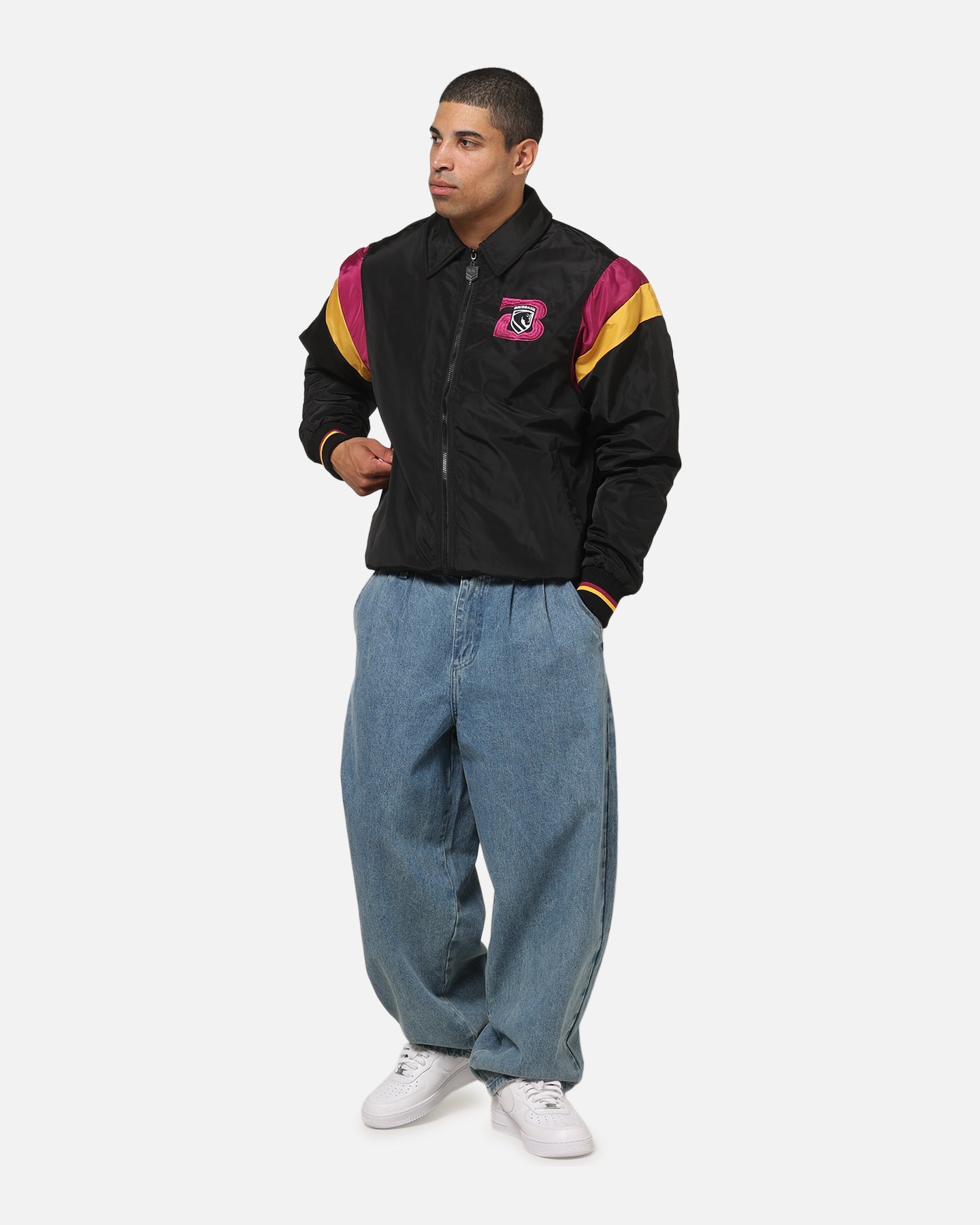 Bleacher Athletic Brisbane Broncos NRL Legacy Baseball Jacket