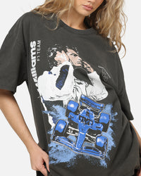 Culture Kings X Atlassian Williams F1 Team Carlos Sainz Jr. Heavy T-Shirt Black Acidwash
