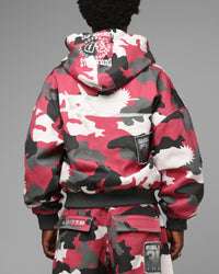 Loiter X WWE Dudley Boyz Camo Zip Jacket Red Camo