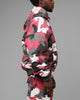 Loiter X WWE Dudley Boyz Camo Zip Jacket Red Camo