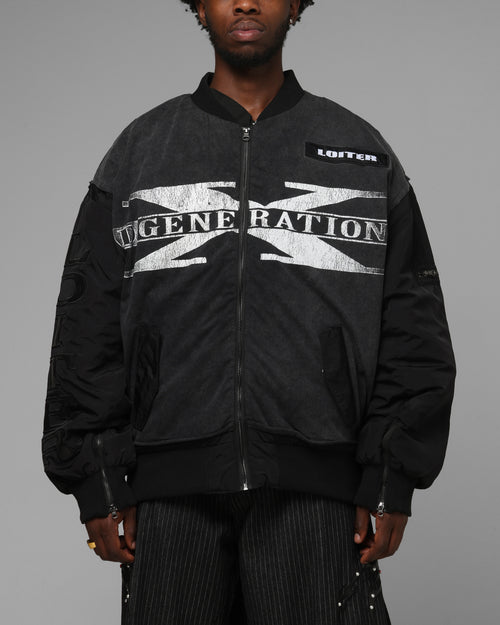Loiter X WWE DX Generation Bomber Jacket Black
