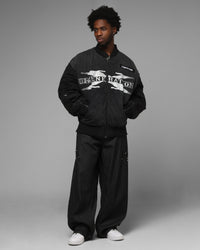 Loiter X WWE DX Generation Bomber Jacket Black