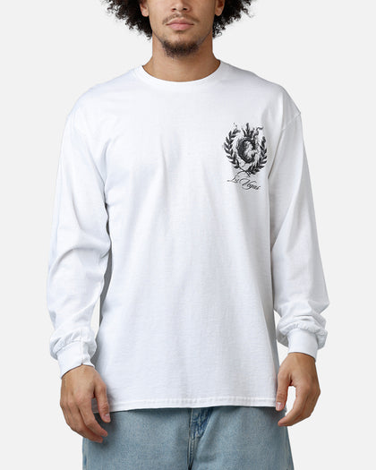 Culture Kings Smoke Long Sleeve T-Shirt White