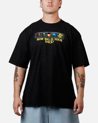 73Studio X Warcraft: How Big Is Your Sack T-Shirt Black Acidwash