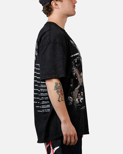 UFC By Culture Kings Jon Jones Action T-Shirt Black Acidwash