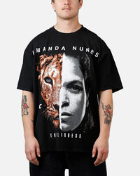 UFC By Culture Kings Amanda Nunes Goat T-Shirt Black Acidwash