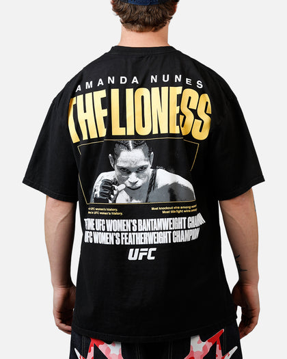UFC By Culture Kings Amanda Nunes Goat T-Shirt Black Acidwash