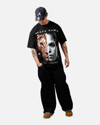 UFC By Culture Kings Amanda Nunes Goat T-Shirt Black Acidwash