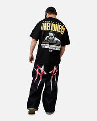 UFC By Culture Kings Amanda Nunes Goat T-Shirt Black Acidwash