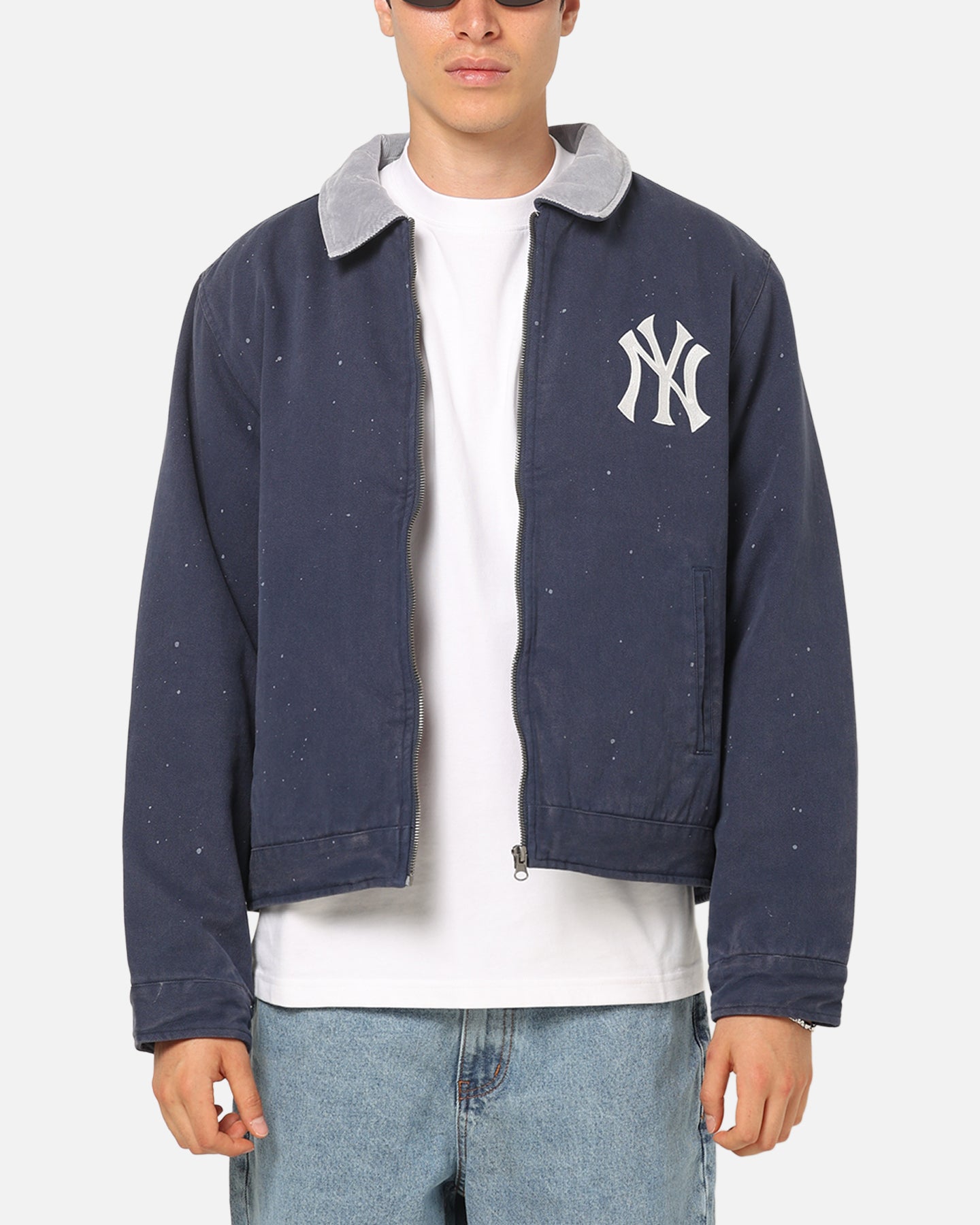Majestic Athletic New York Yankees Paint Splat Carpenter Jacket