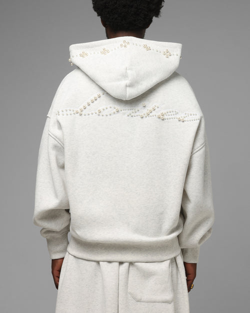 Loiter Pearl Zip Hoodie Off White