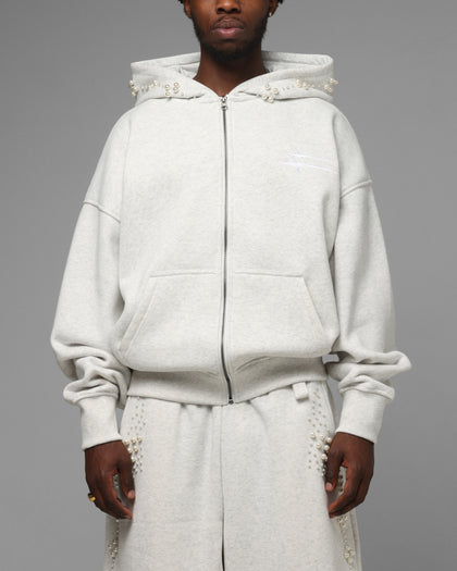 Loiter Pearl Zip Hoodie Off White