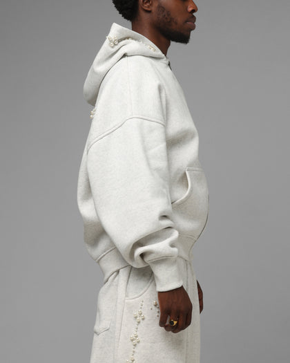 Loiter Pearl Zip Hoodie Off White