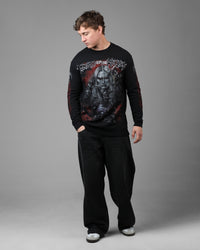 Loiter Marvel Knull Long Sleeve T-Shirt Black