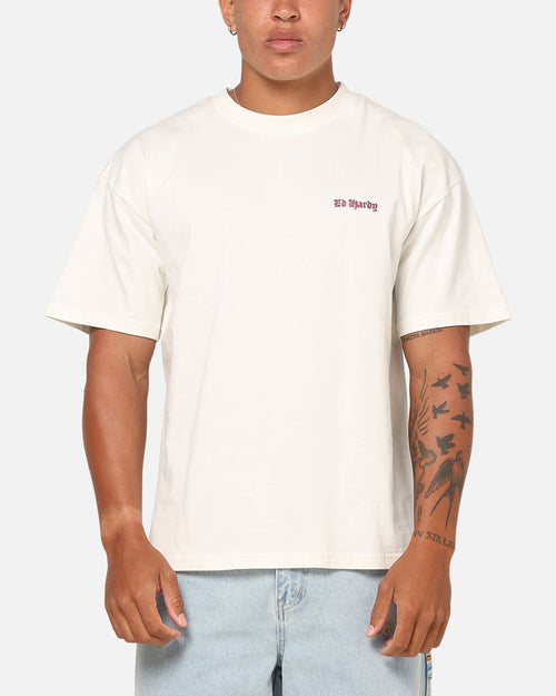 Ed Hardy Sacred Heart T-Shirt Off White