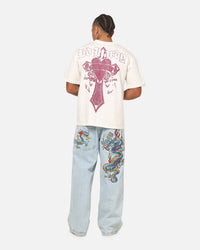 Ed Hardy Sacred Heart T-Shirt Off White