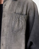 MNML Spray Denim Long Sleeve Shirt Washed Black