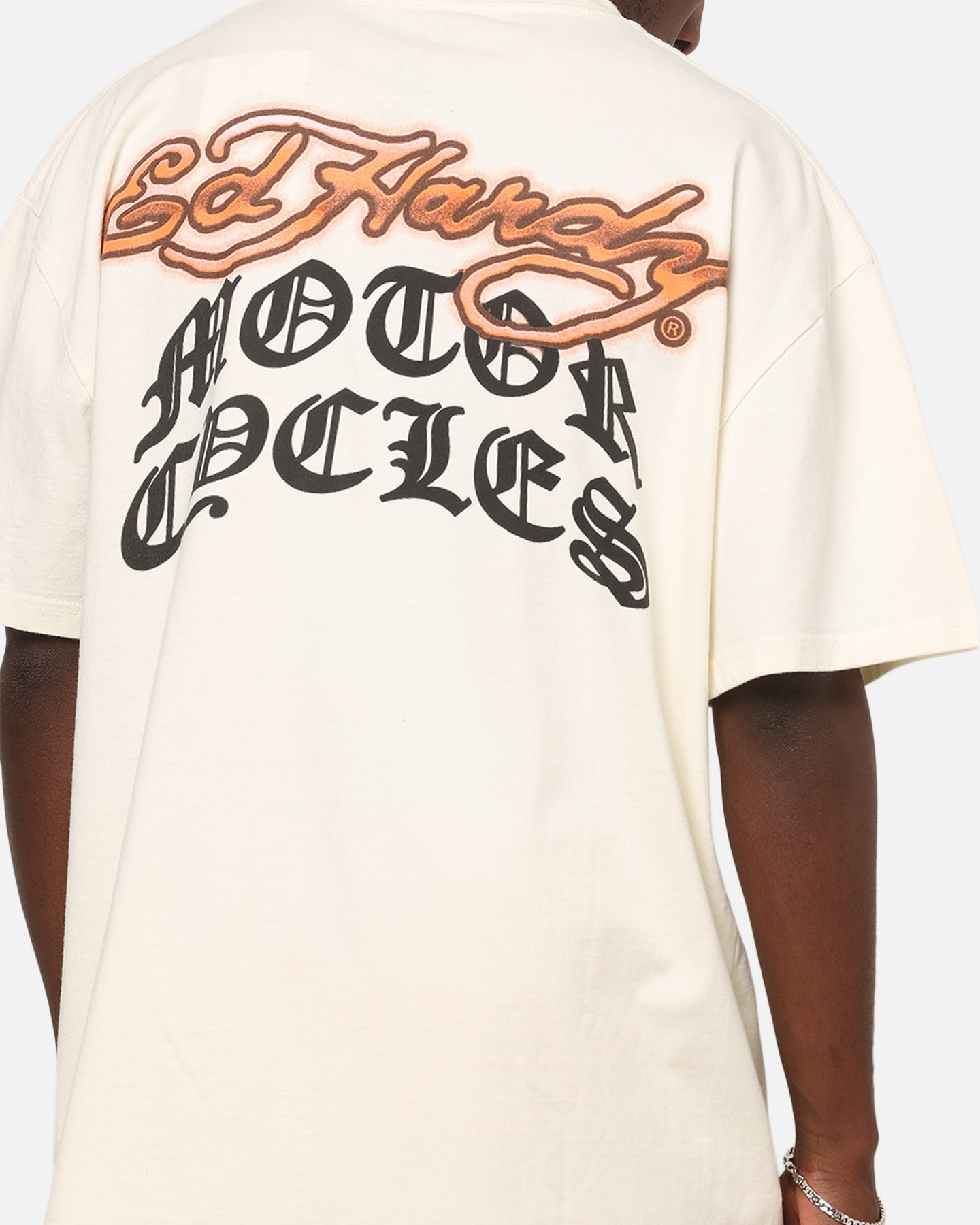 Ed Hardy Hardy Motors T-Shirt Off White | Culture Kings