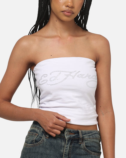 Ed Hardy Women's Dragon Boob Tube White