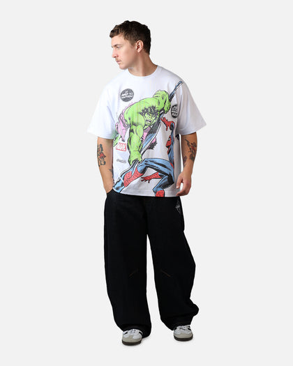 73Studio Marvel The Hulk Lashes Out All Over Print T-Shirt White