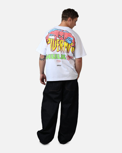 73Studio Marvel The Hulk Lashes Out All Over Print T-Shirt White