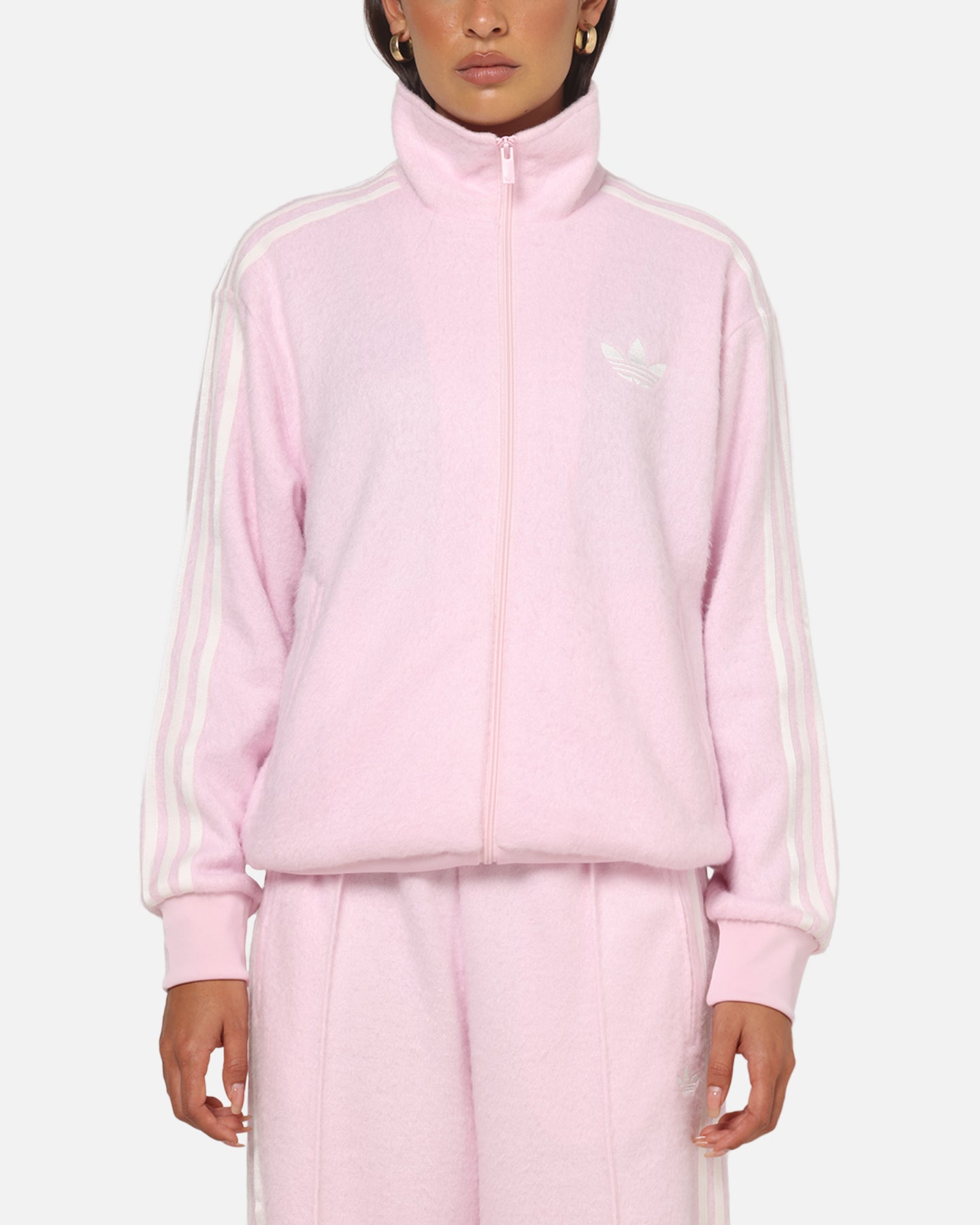 限定adidas MOHAIR FIREBIRD TRACK TOP ピンク L adidas MOHAIR FIREBIRD LOOSE TRACK TOP クリアピンク（アディダス