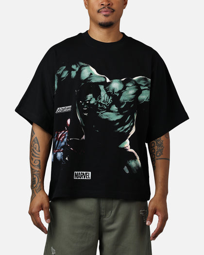 73Studio Marvel Hulk Vs Spider-Man T-Shirt Black
