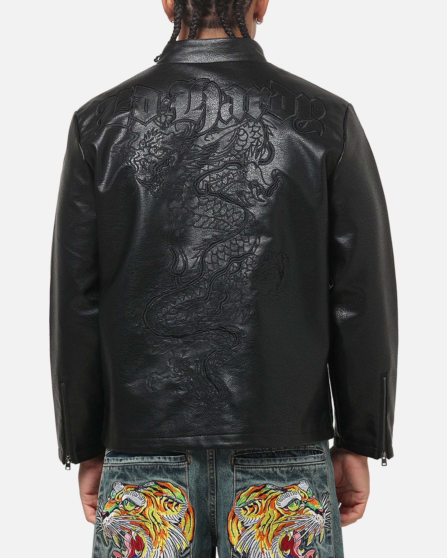 Ed Hardy Fury Biker Jacket Black | Culture Kings