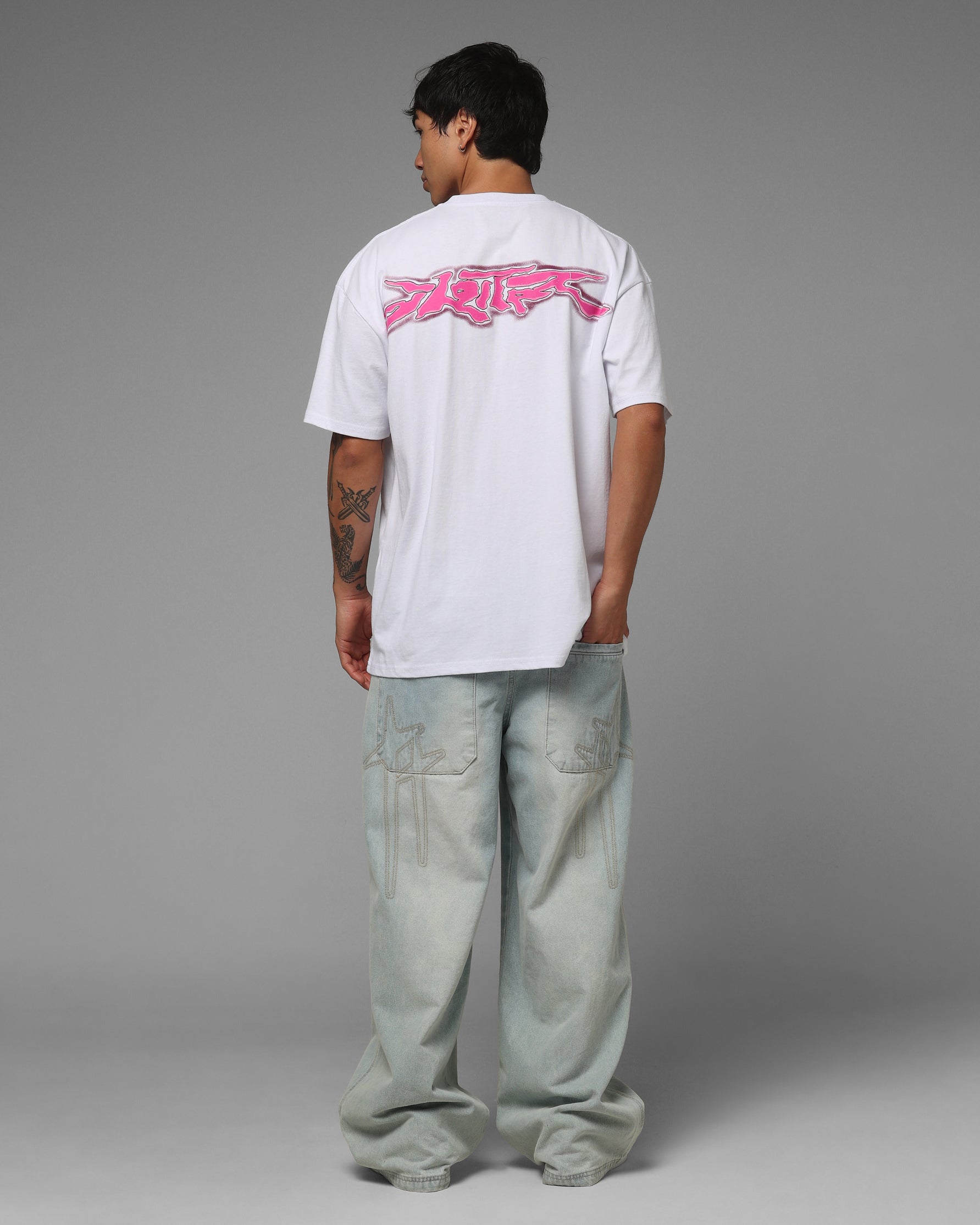 Loiter Cyber Logo T-Shirt White | Culture Kings