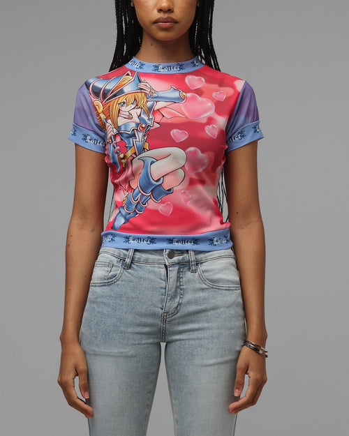 Loiter Women's Dark Magician Girl Mesh T-Shirt Pink Camo