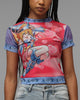 Loiter Women's Dark Magician Girl Mesh T-Shirt Pink Camo