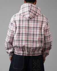 Loiter Racer Work Jacket Pink Plaid